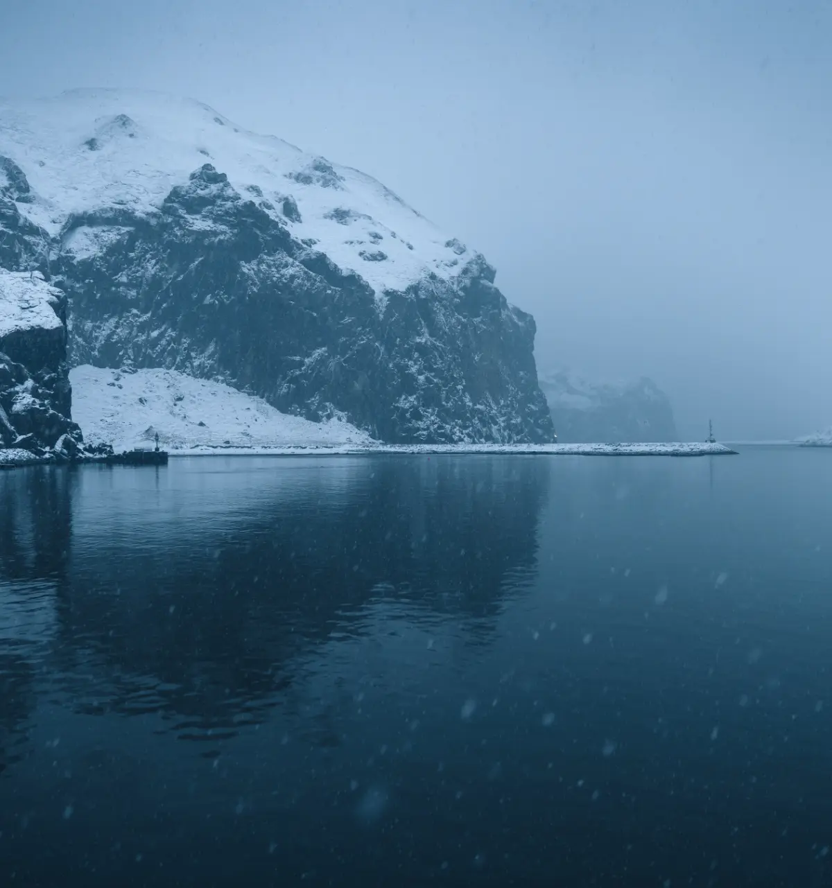 Iceland coastline, sustainable capelin fishing grounds