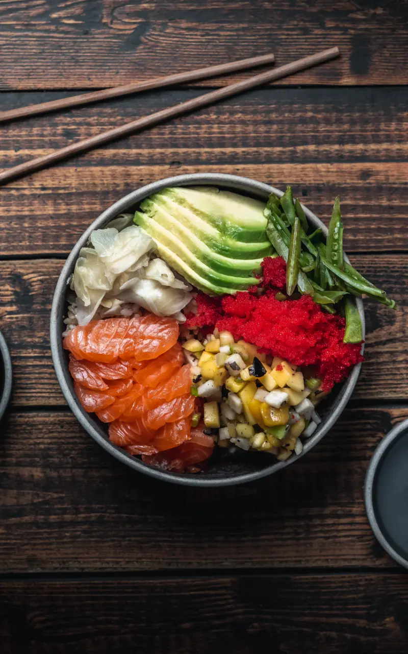 Poke bowl with Masago