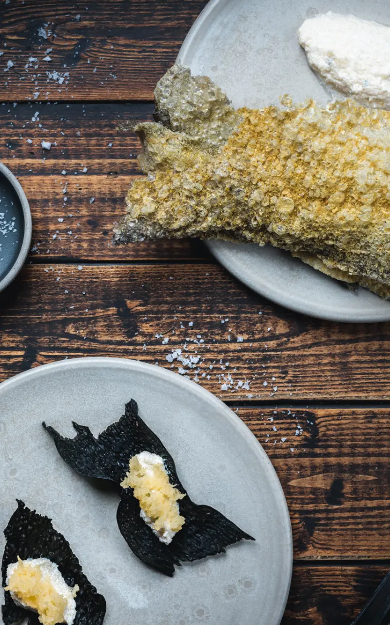 Dried fish with roe